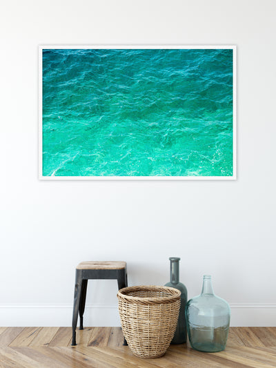 Mediterranean Shades of Teal – Large fine art print by Cattie Coyle Photography