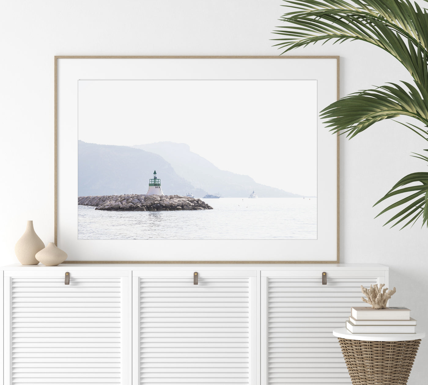 Morning Haze - French Riviera art print by Cattie Coyle Photography