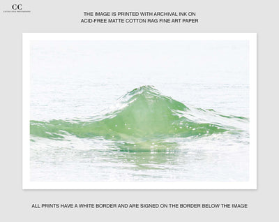Ocean Waves No 1 - Fine art print by Cattie Coyle Photography w borders