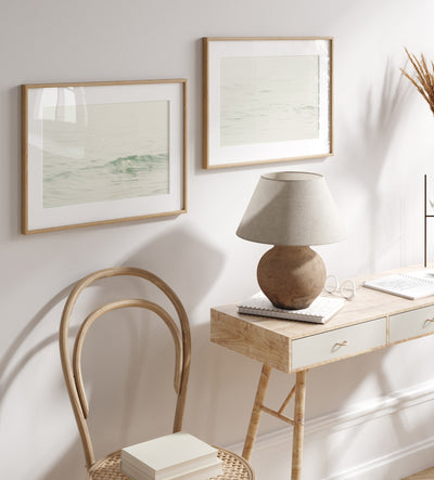 Ocean Waves No 7 - Fine art print by Cattie Coyle Photography above desk