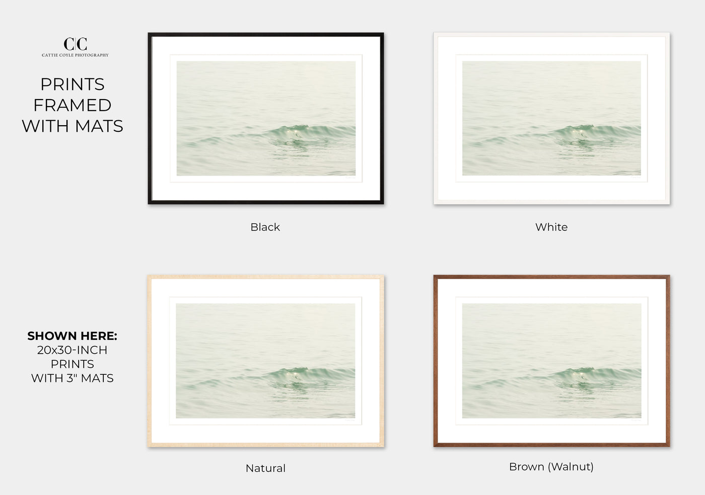 Ocean Waves No 7 – Framed ocean photography wall art by Cattie Coyle