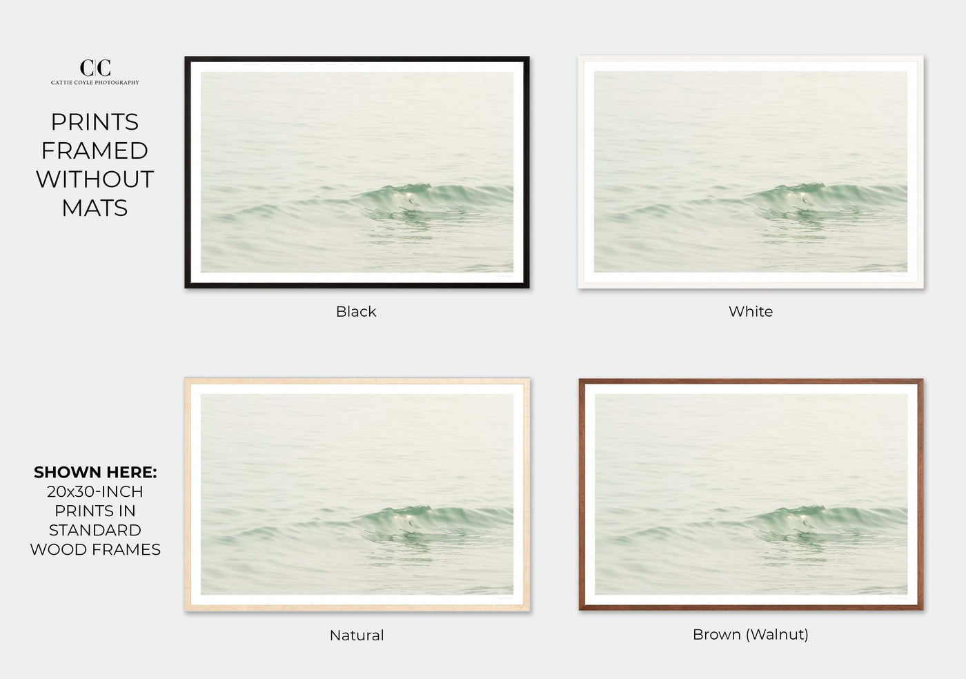 Ocean Waves No 7 – Framed ocean photography wall art by Cattie Coyle