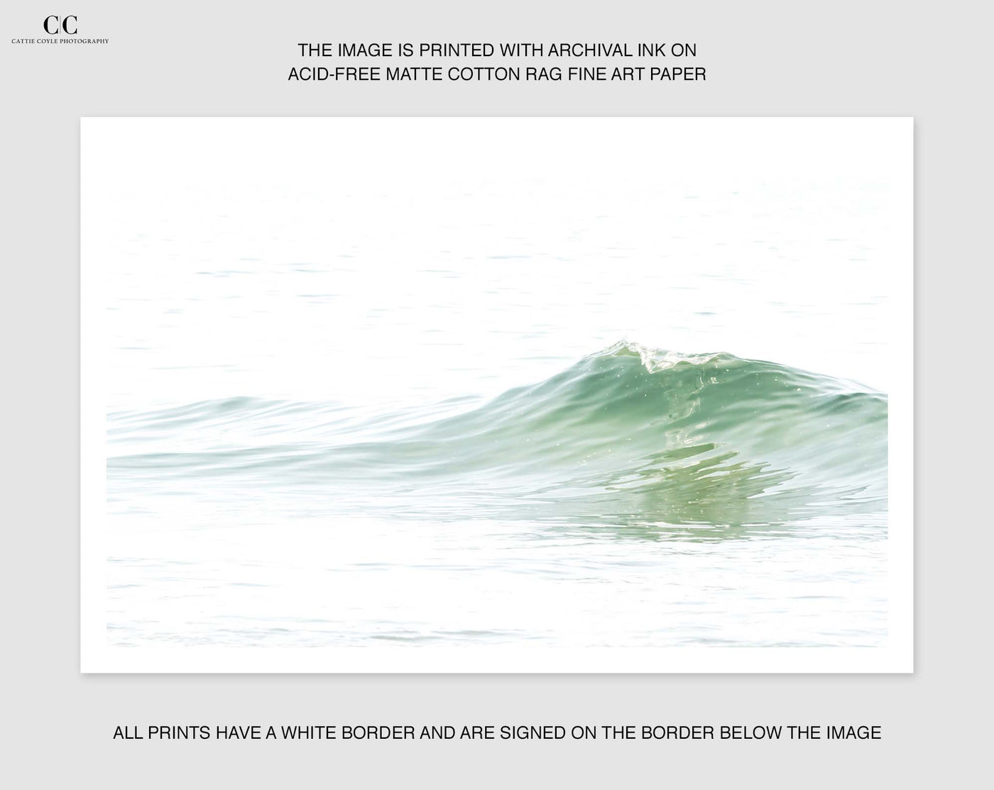 Ocean Waves No 5 - Fine art print by Cattie Coyle Photography