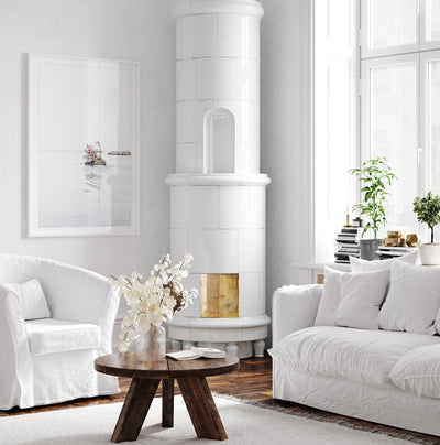 Ocean Reporter - Art print by Cattie Coyle Photography in Scandinavian living room