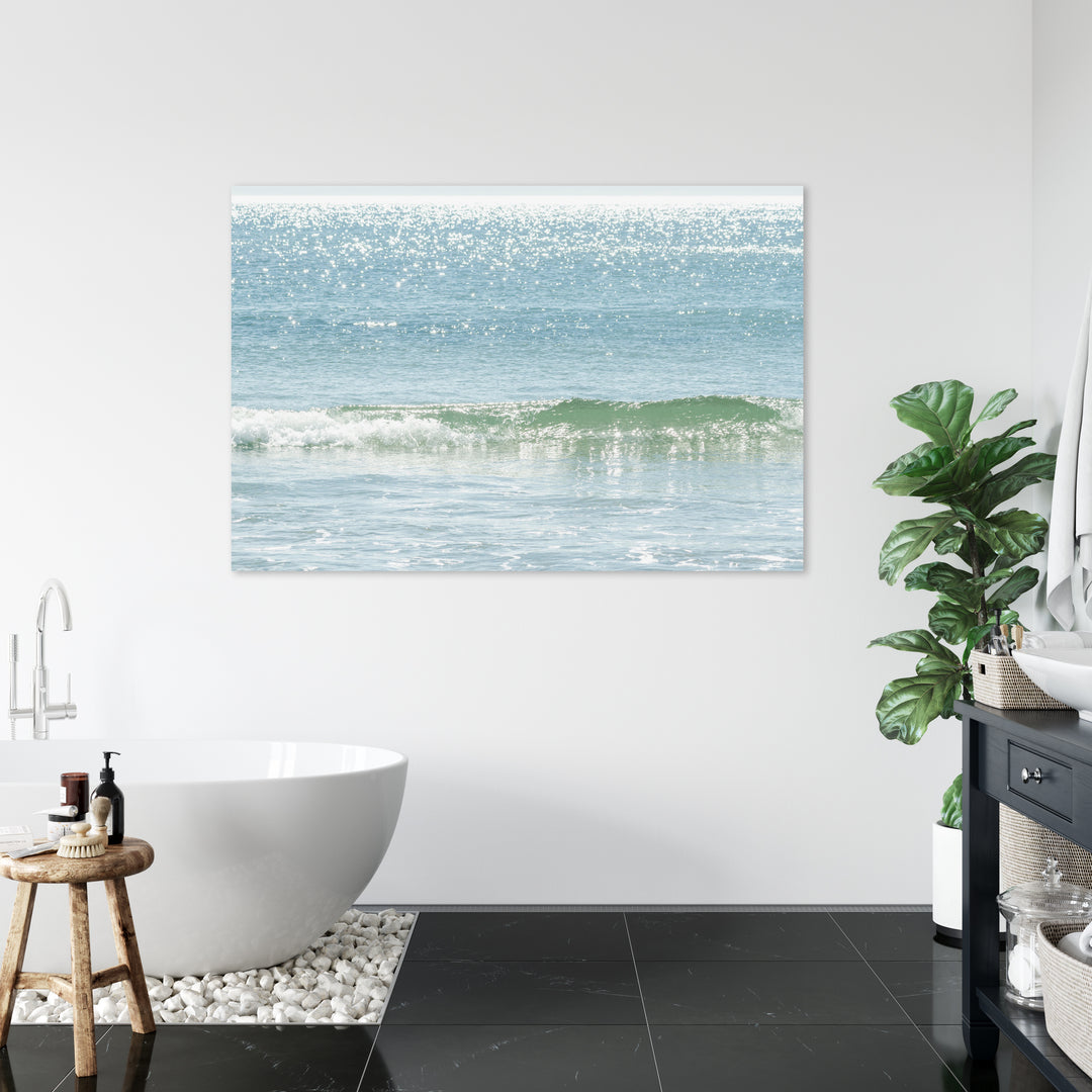 Ocean Wave Acrylic Glass Wall Art by Cattie Coyle Photography