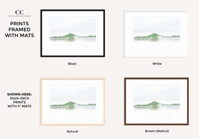 Ocean Waves No 2 - Framed fine art print by Cattie Coyle Photography