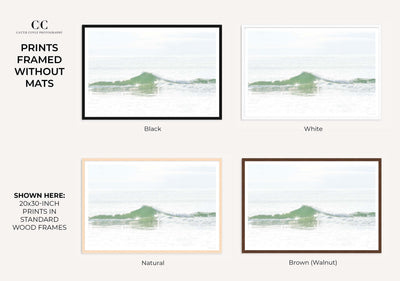 Ocean Waves No 2 - Framed fine art print by Cattie Coyle Photography