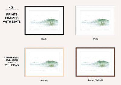 Ocean Waves No 5 - Framed ocean wall art by Cattie Coyle Photography