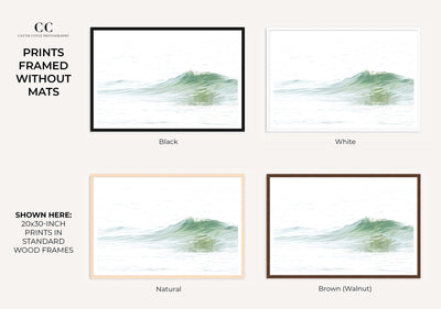 Ocean Waves No 5 - Framed ocean wall art by Cattie Coyle Photography
