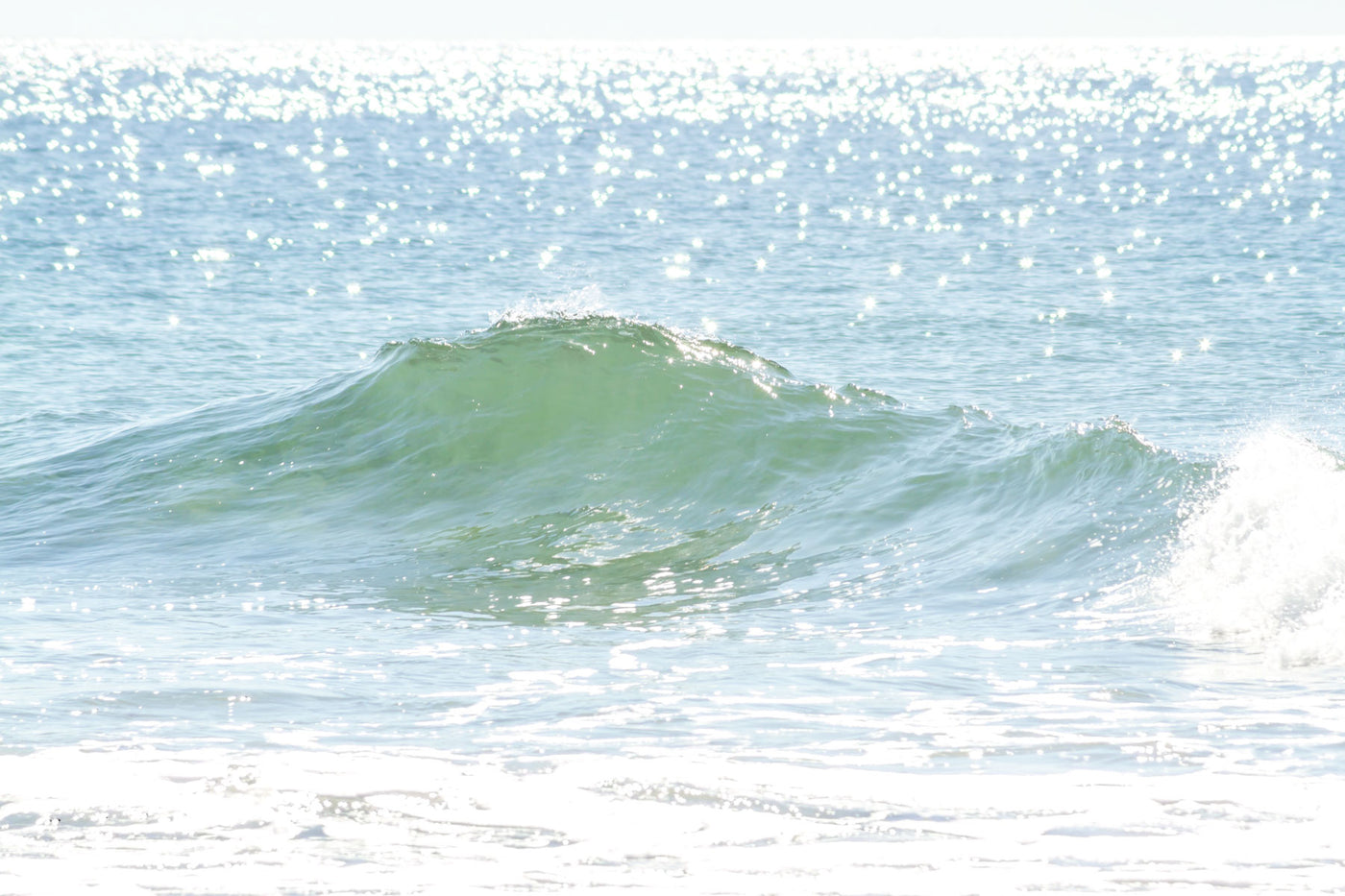 Sun glitter and ocean wave print by Cattie Coyle Photography