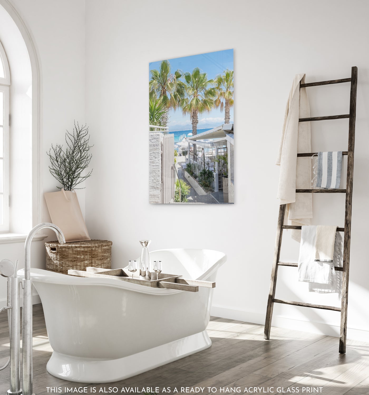 Plage Keller - Acrylic glass art print by Cattie Coyle Photography in bathroom