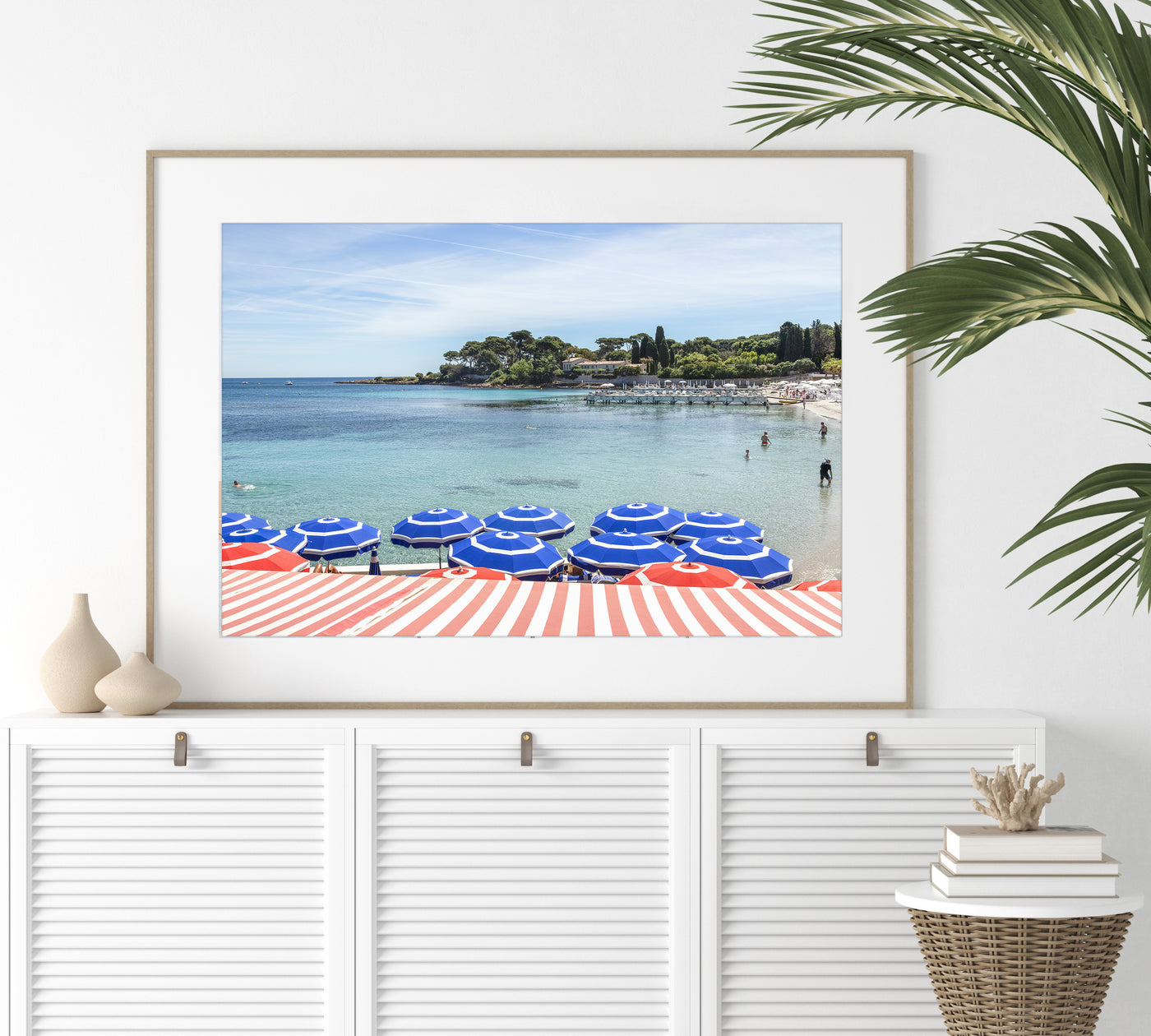 Plage de la Garoupe - French Riviera beach art print by Cattie Coyle Photography