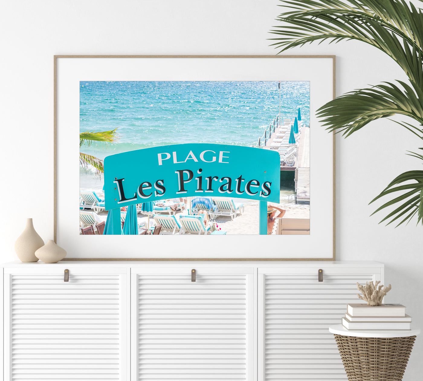 Plage les Pirates - Beach photography art print by Cattie Coyle Photography