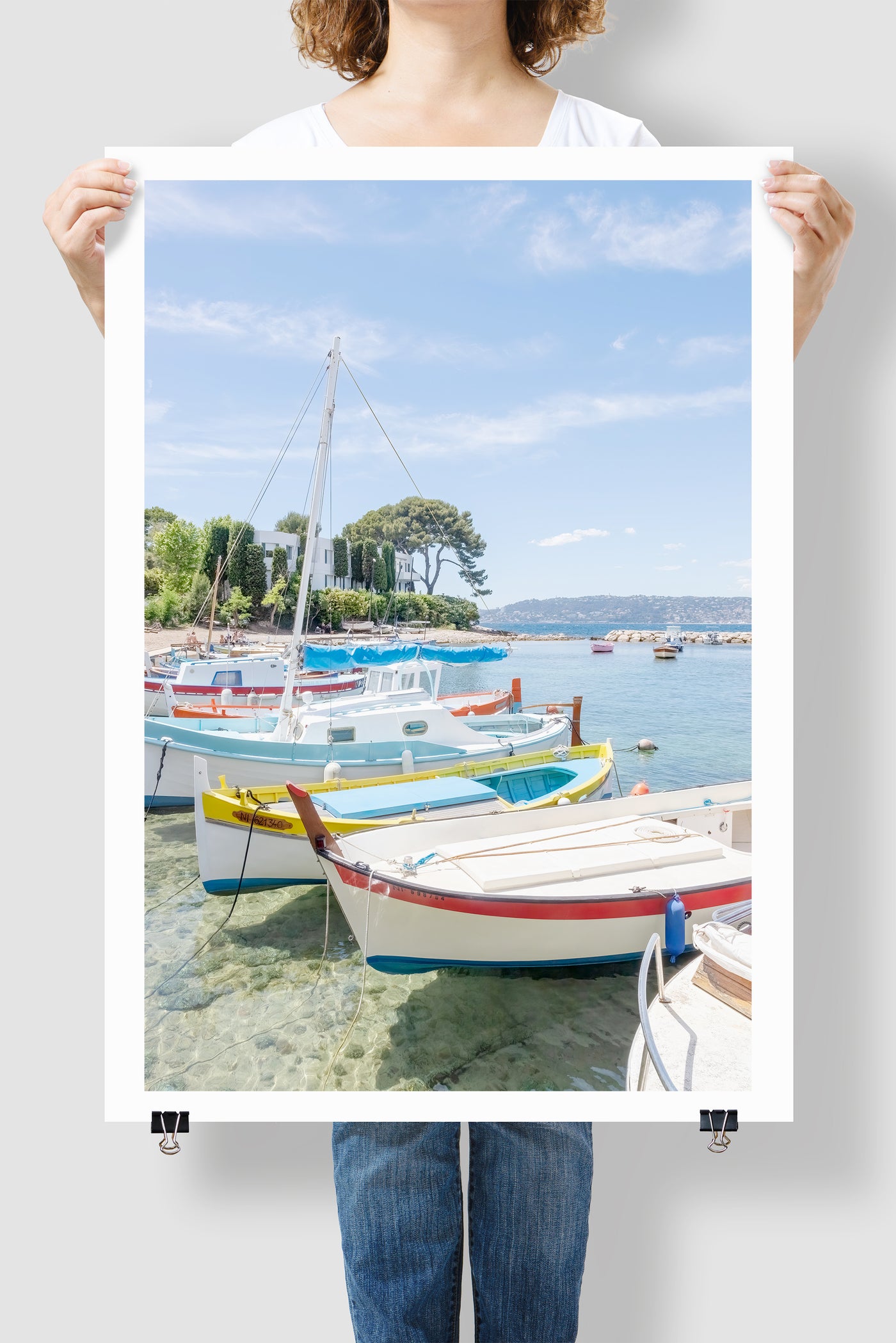 Port de l'Olivette - French Riviera art print by Cattie Coyle Photography