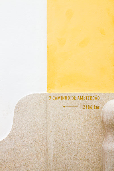 Yellow wall art by Cattie Coyle Photography: The Road to Amsterdam