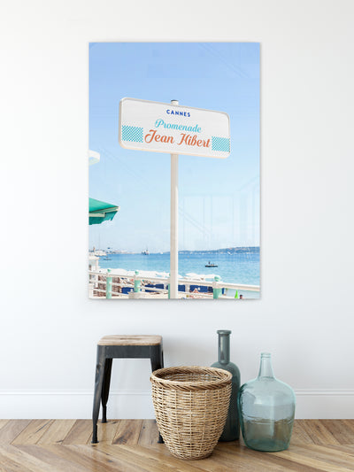 Promenade Jean Hibert - French Riviera photography acrylic glass art print by Cattie Coyle