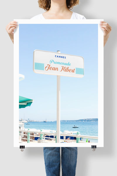 Promenade Jean Hibert - French Riviera photography art print by Cattie Coyle