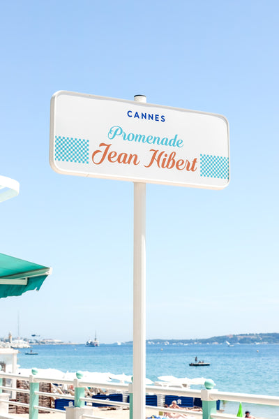 Large French Wall Art by Cattie Coyle Photography: Promenade Jean Hibert, Cannes