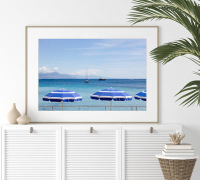 Riviera Blue - French Riviera photography art print by Cattie Coyle