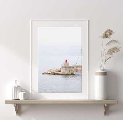 Safe Harbor - French Riviera art print by Cattie Coyle Photography