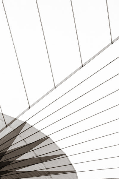 Sail No 11 – Abstract wall art black and white print by Cattie Coyle Photography