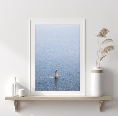 Sailing, Nice, France - Art print by Cattie Coyle Photography