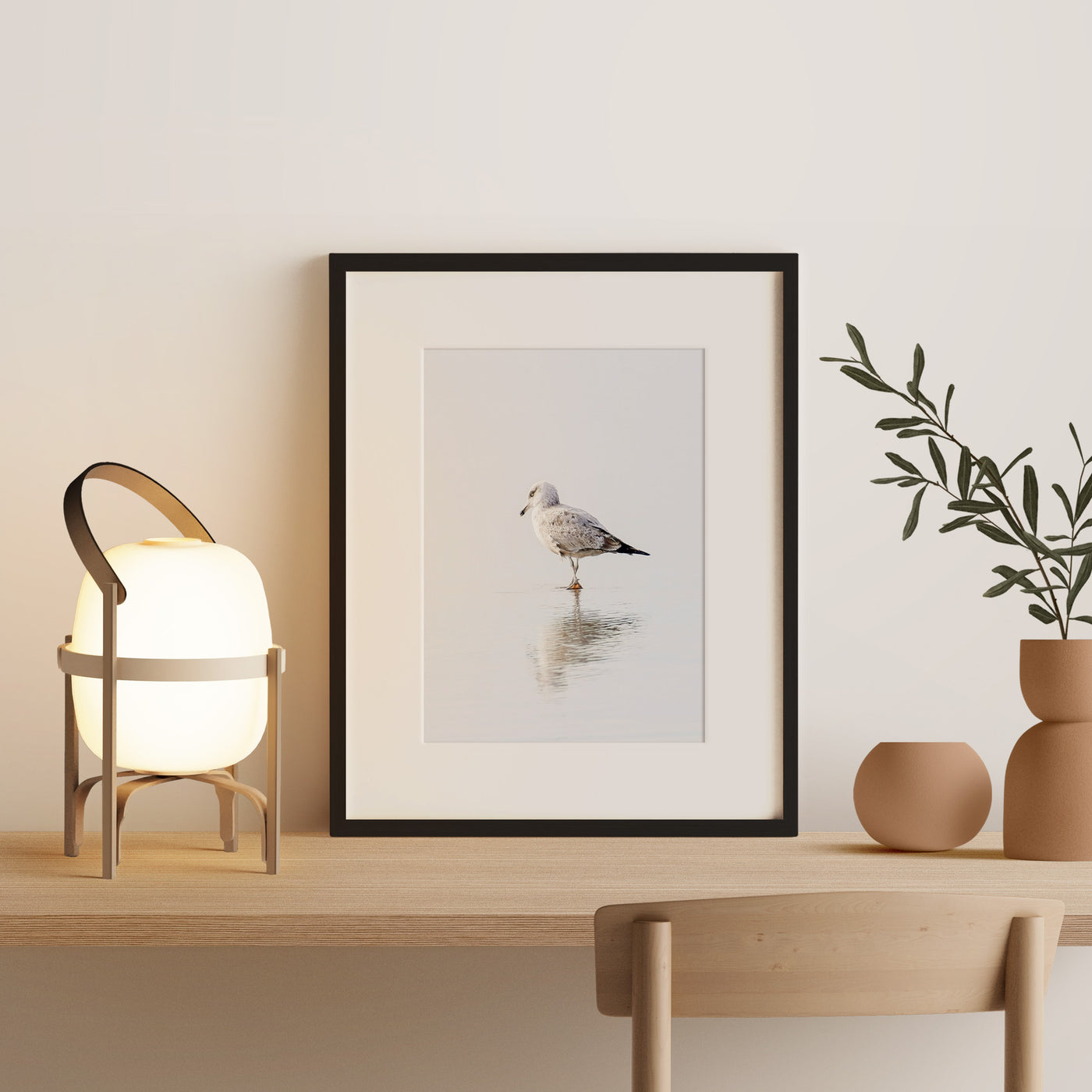 Seagull - Fine art print by Cattie Coyle Photography