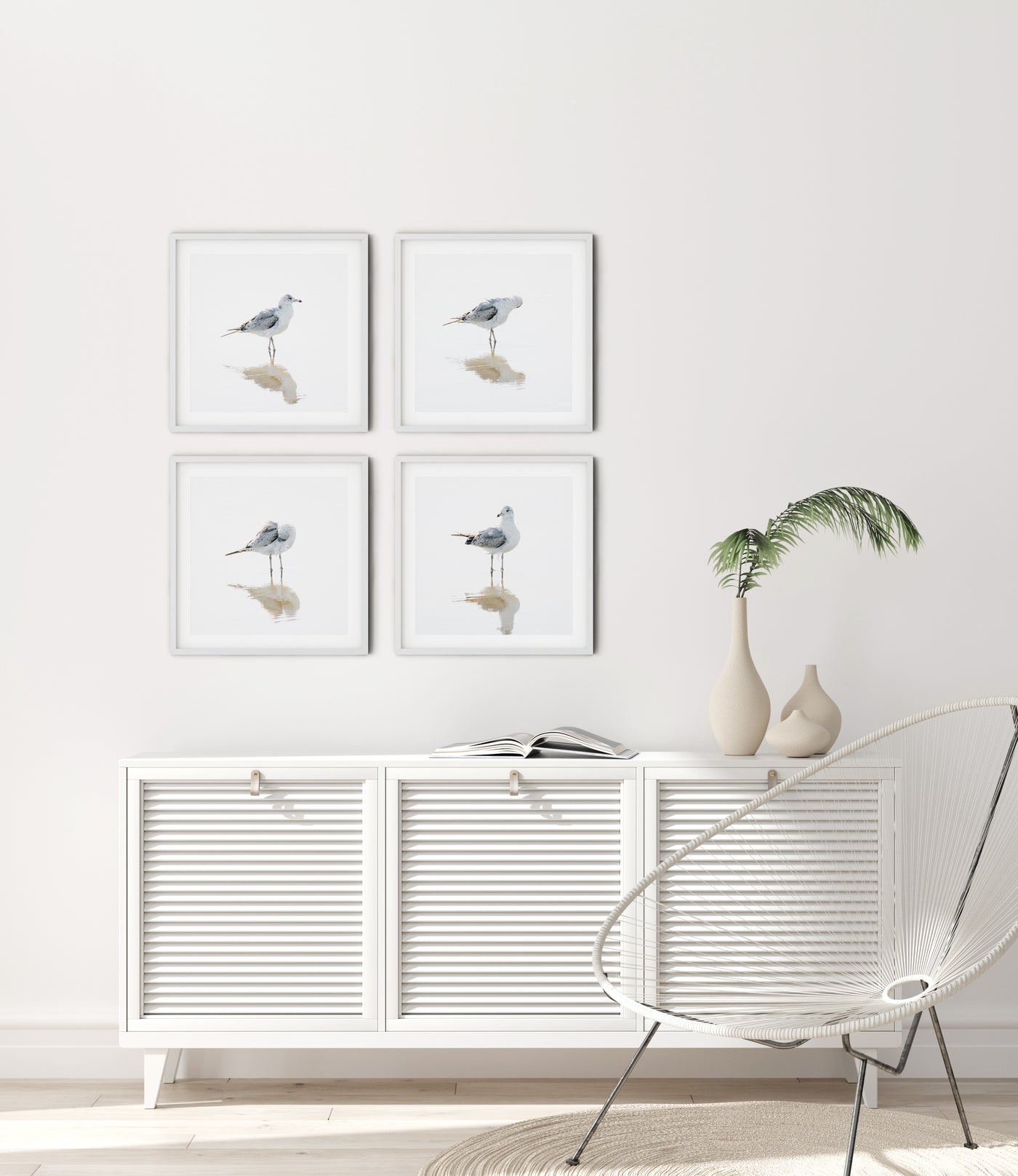 Seagulls - Set of 4 fine art prints by Cattie Coyle Photography
