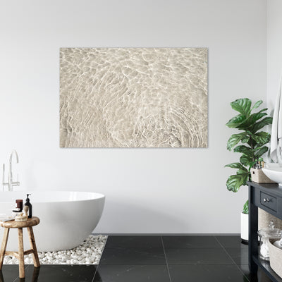 Beige abstract wall art by Cattie Coyle Photography: Shallow Water