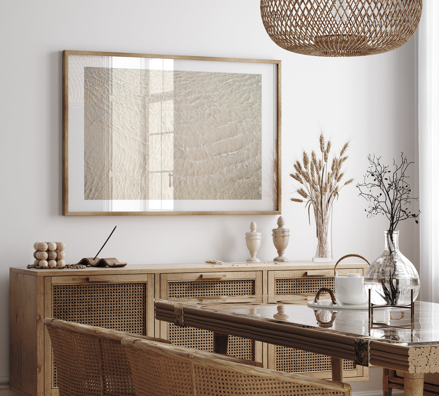 Shallow Water - Large fine art print by Cattie Coyle Photography in dining room