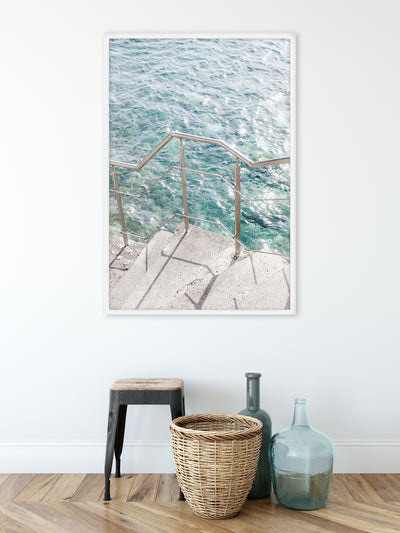Steps to the Sea – Large fine art print by Cattie Coyle Photography