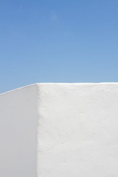 White and blue art print by Cattie Coyle Photography: Summer Days