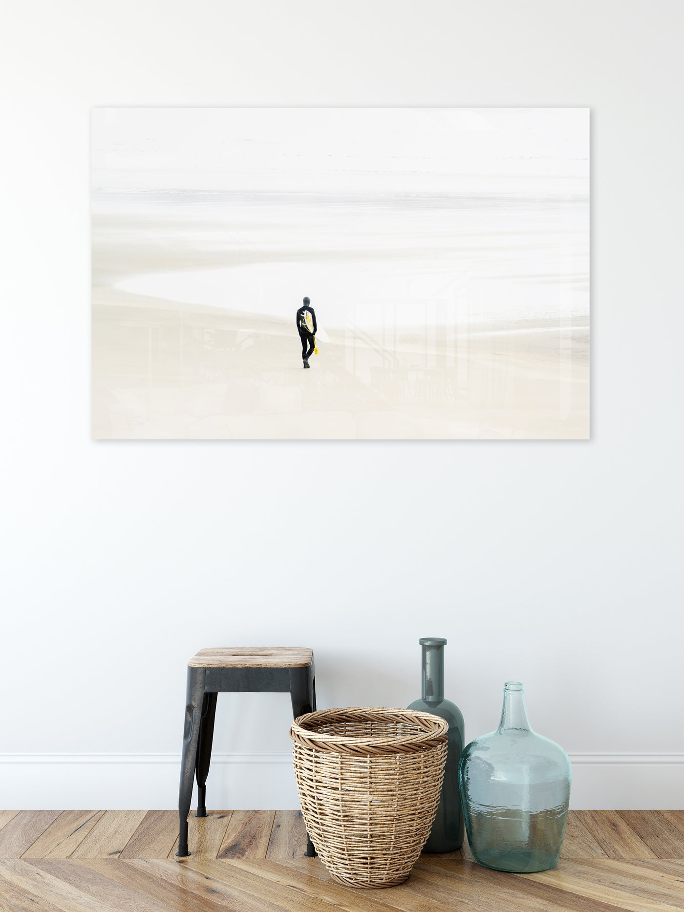 Surfer No 3 - Acrylic glass print by Cattie Coyle Photography in entryway