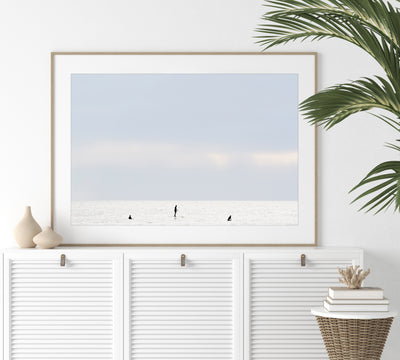 Framed surfing fine art print by Cattie Coyle Photography