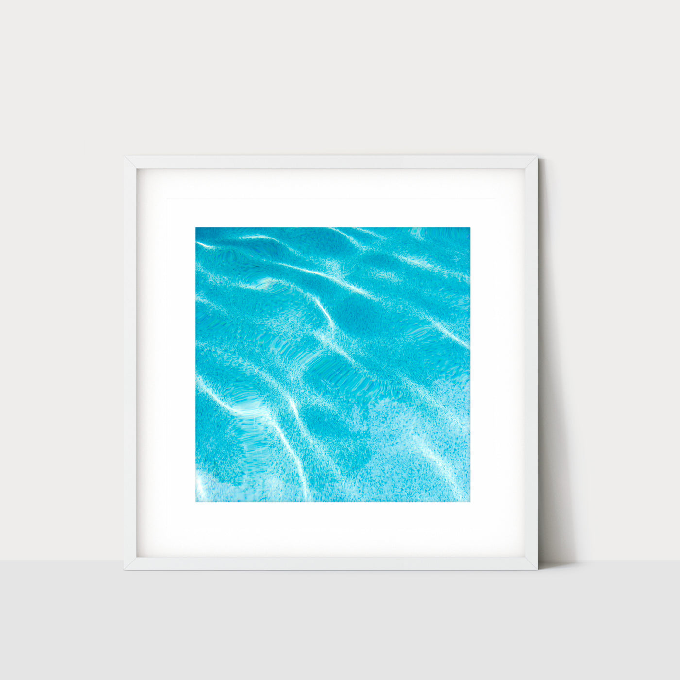 Swimming pool art print by Cattie Coyle Photography in frame