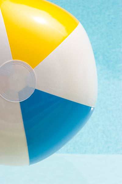 Swimming Pool No 2 - Blue and yellow wall art by Cattie Coyle Photography