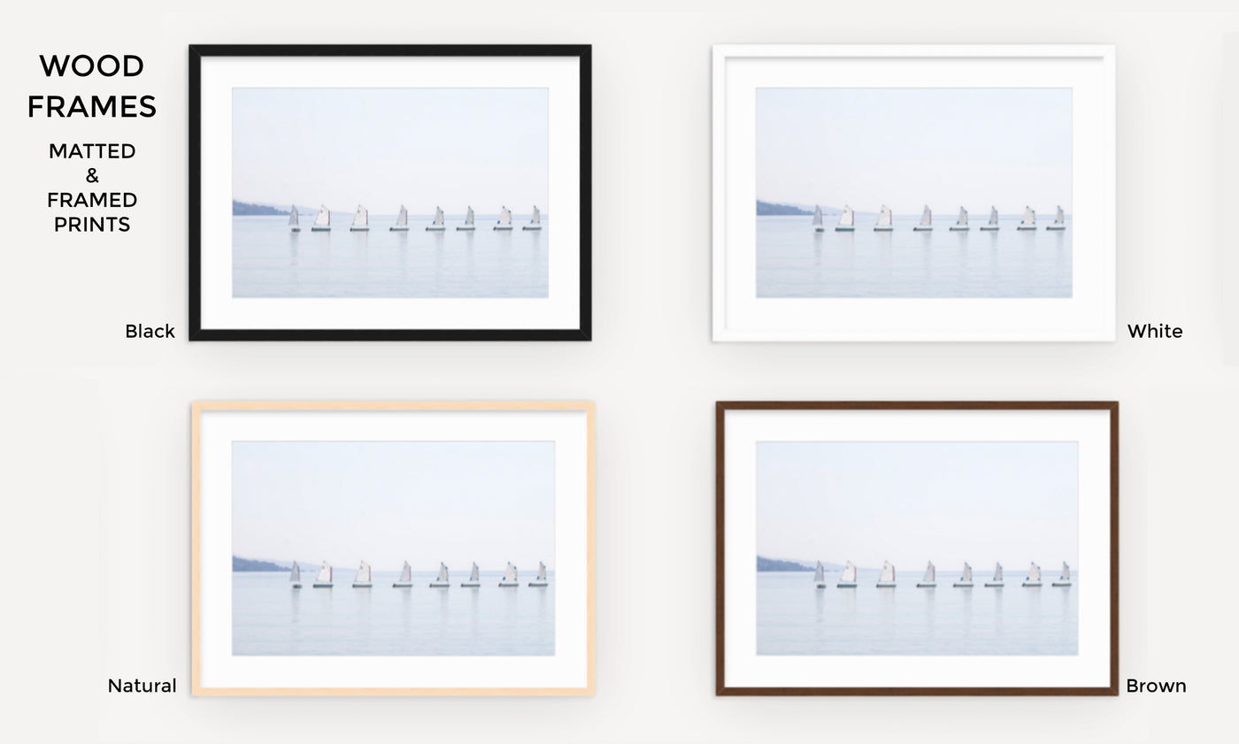 The Little Sailboats – Framed fine art prints by Cattie Coyle Photography
