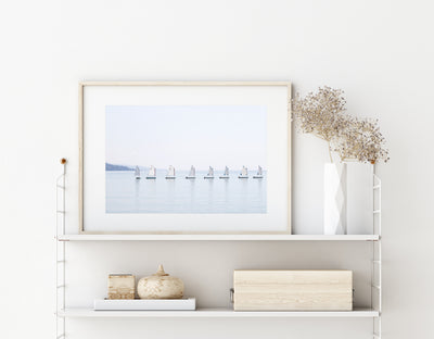 The Little Sailboats - Fine art print by Cattie Coyle Photography