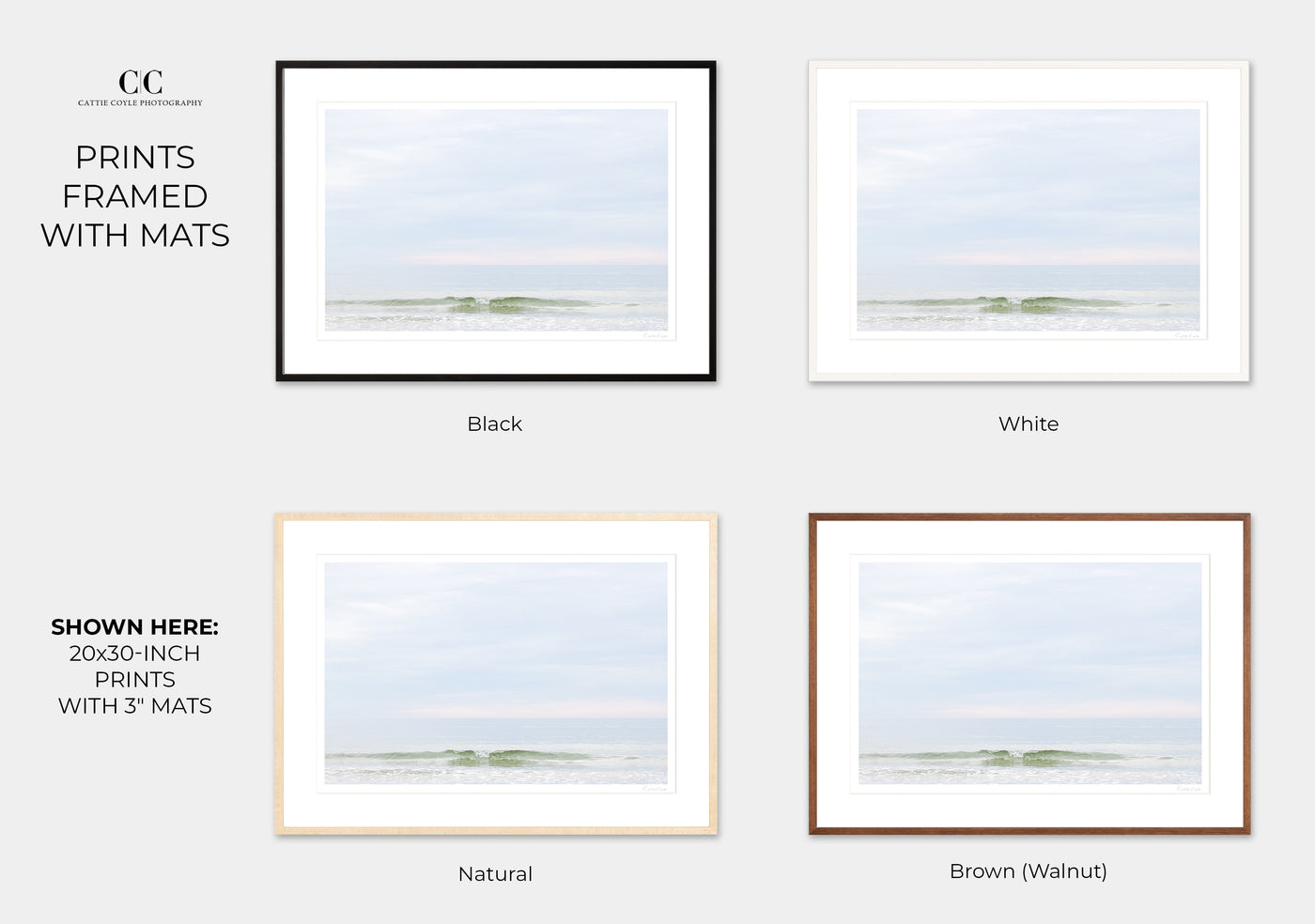 The Ninth Wave - Framed fine art prints by Cattie Coyle Photography with mats