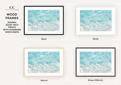 Turquoise Water - Framed fine art prints by Cattie Coyle Photography