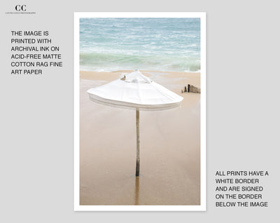 Umbrella – Fine art beach photography print by Cattie Coyle Photography