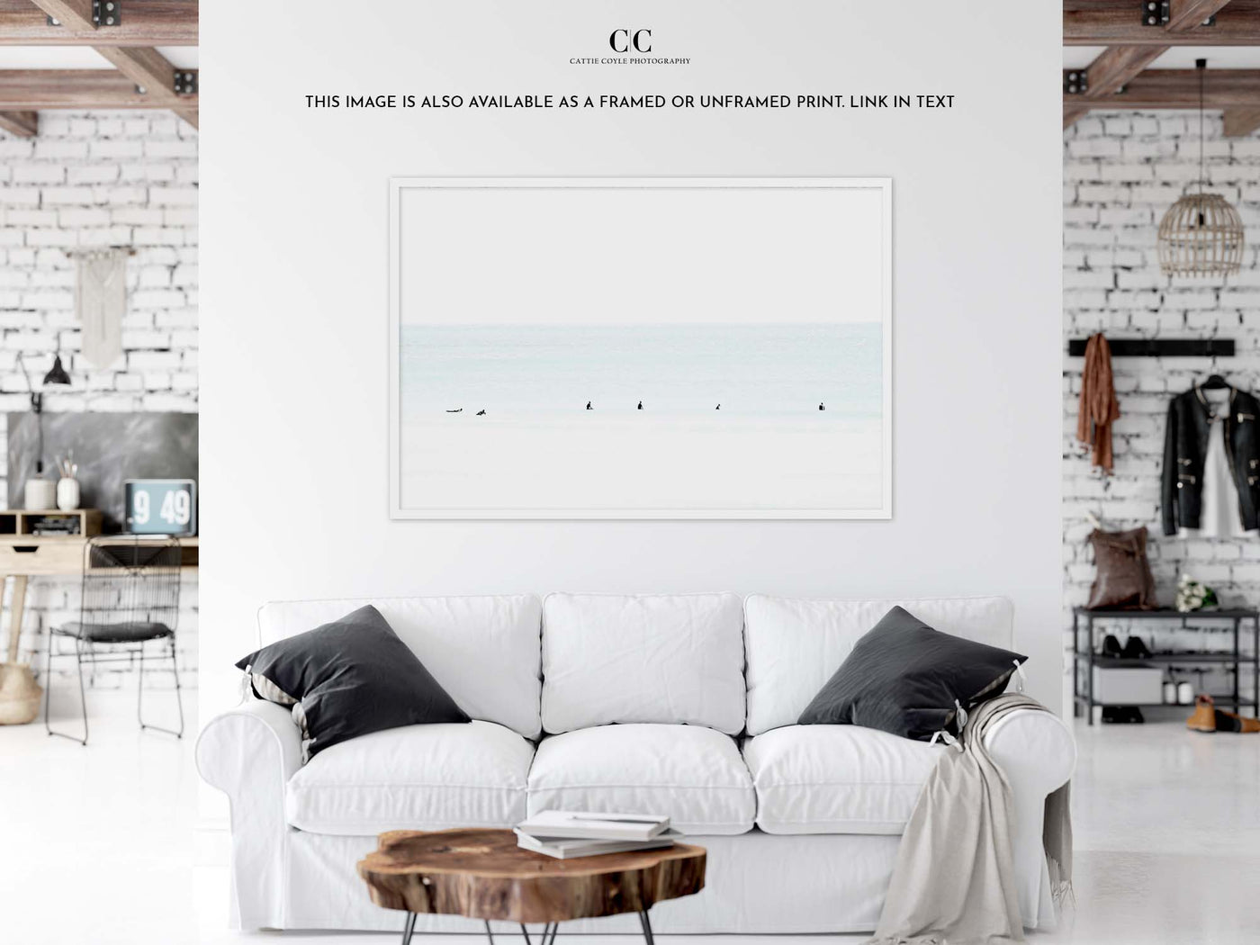 Large surfing photography art print by Cattie Coyle