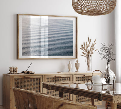 Waves – Fine art print by Cattie Coyle Photography in dining room