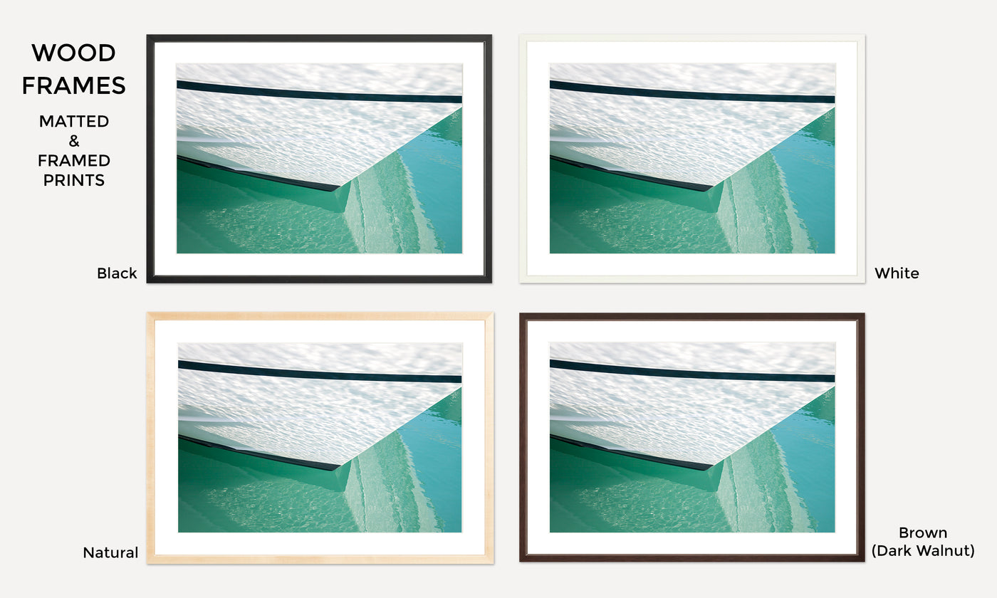 Yacht – Framed abstract fine art prints by Cattie Coyle Photography